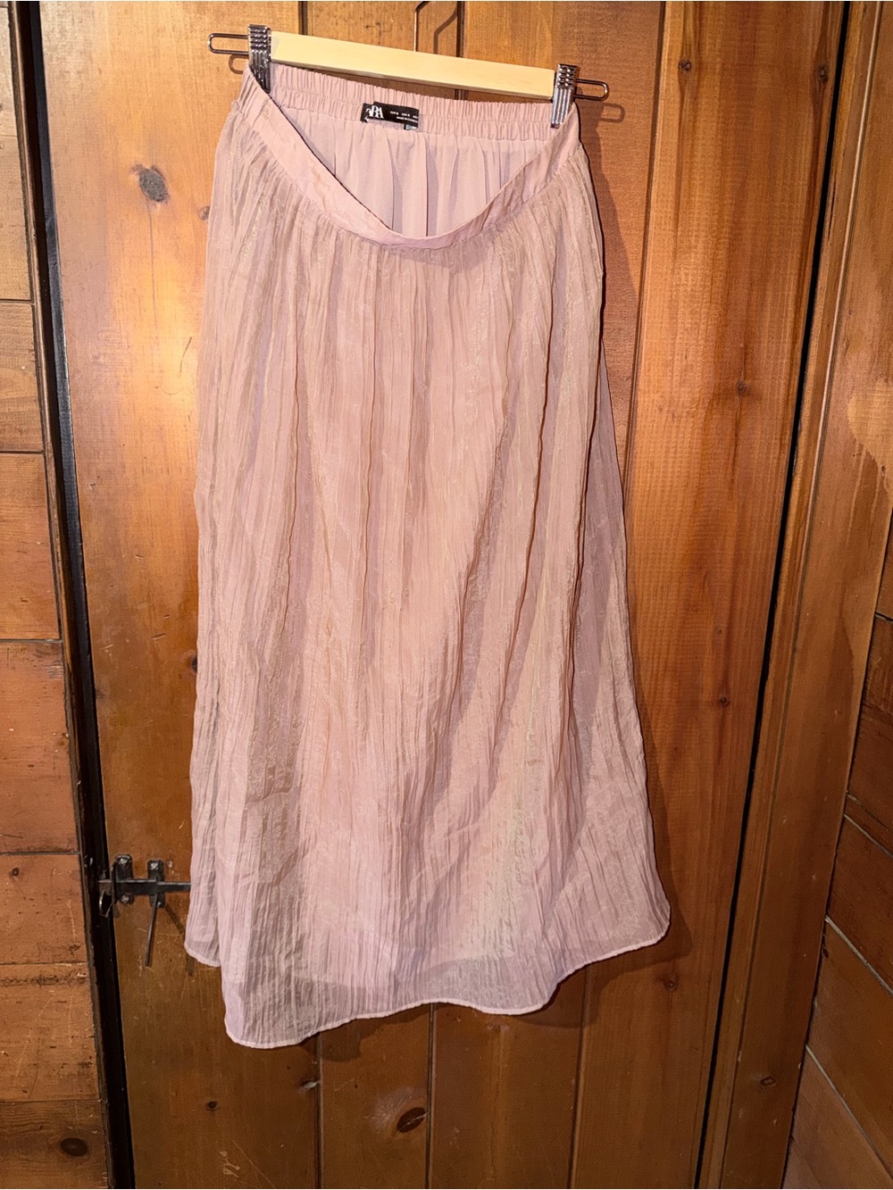 2 for $20 Zara Blush Pink Midi Skirt and black Satin midi skirt